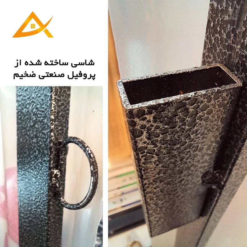 یراق تخت تاشو عمودی 80 * 180 یراق جدا برند آریا